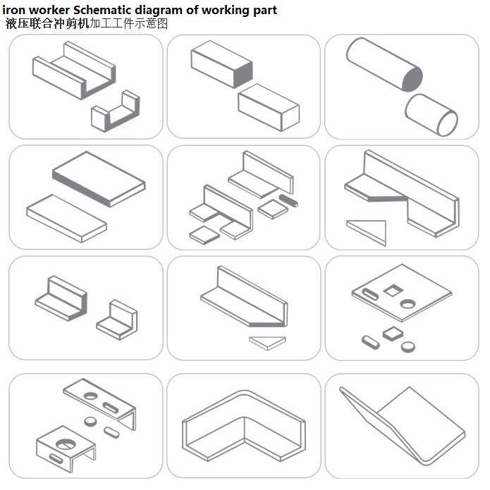Makinë qethjeje dhe shpuese për hekurpunues hidraulik të serisë Q35y